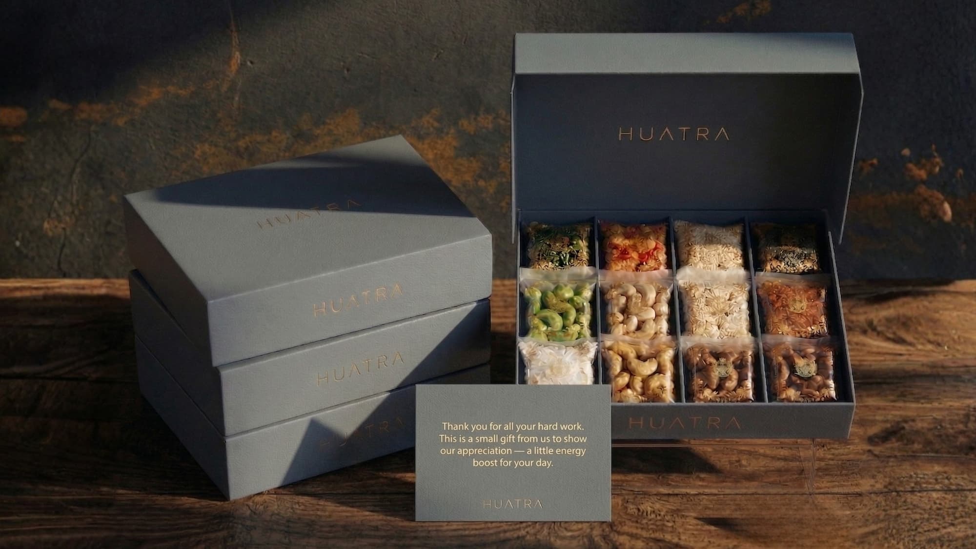 Employee onboarding gift presentation for a corporate gifting program