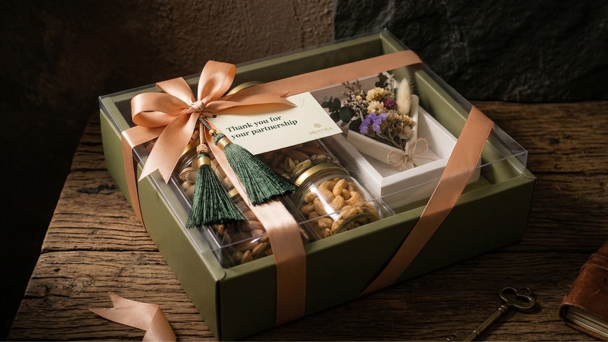 Client appreciation gift presentation for a corporate gifting program