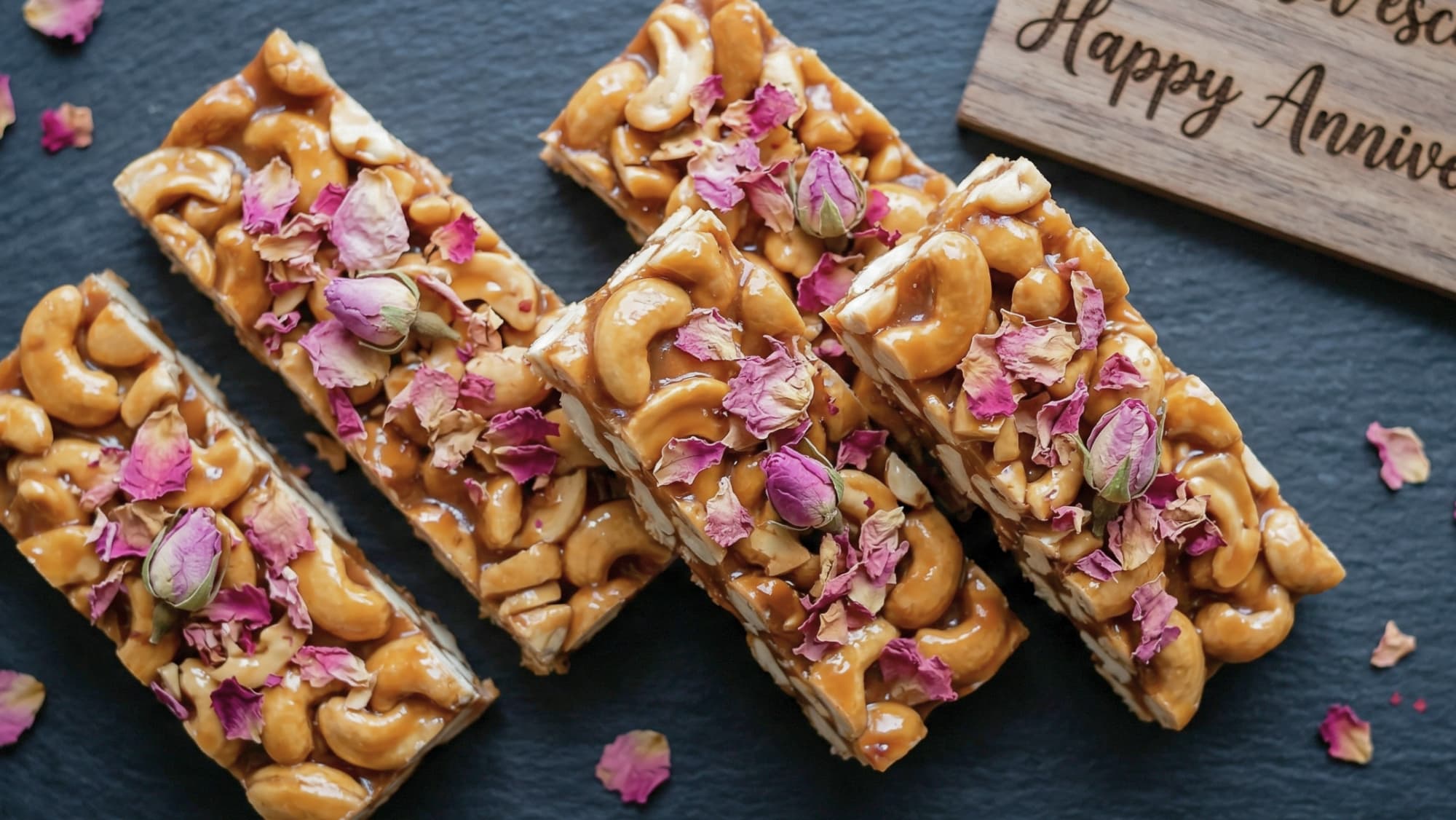 Anniversary stay gift presentation for a hospitality program