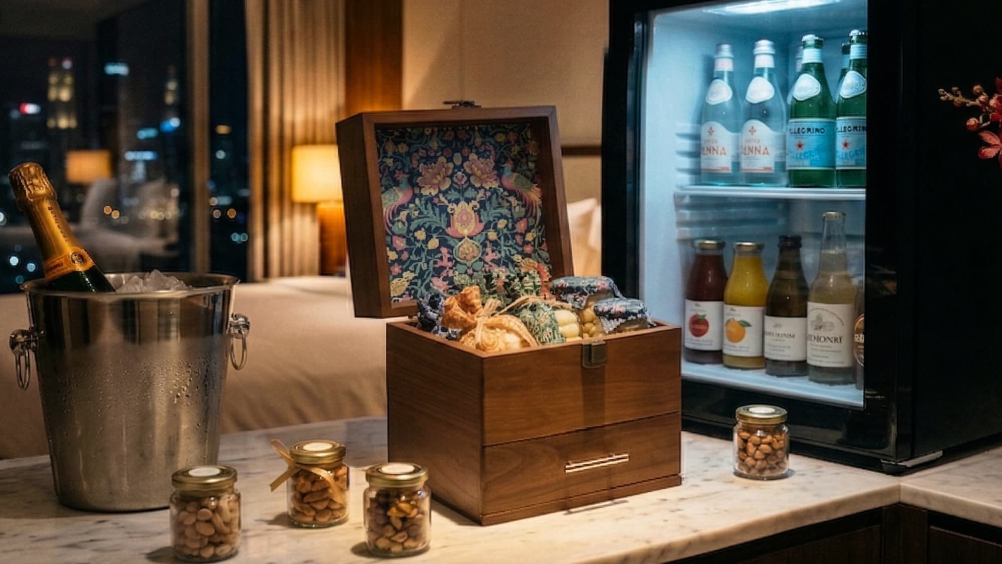 Presidential suite gift presentation for a hospitality program